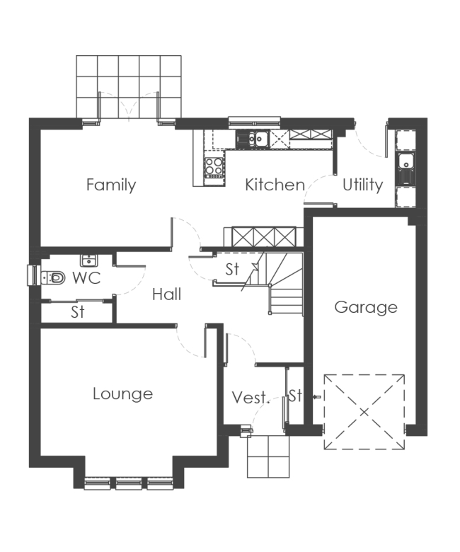 The Lyon The Brambles, Sauchen Kirkwood Homes